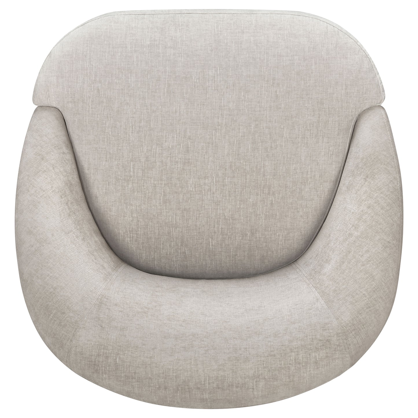 Leon Chenille Upholstered Swivel Accent Chair Greige