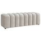 Summer Upholstered Channel Accent Bench Greige