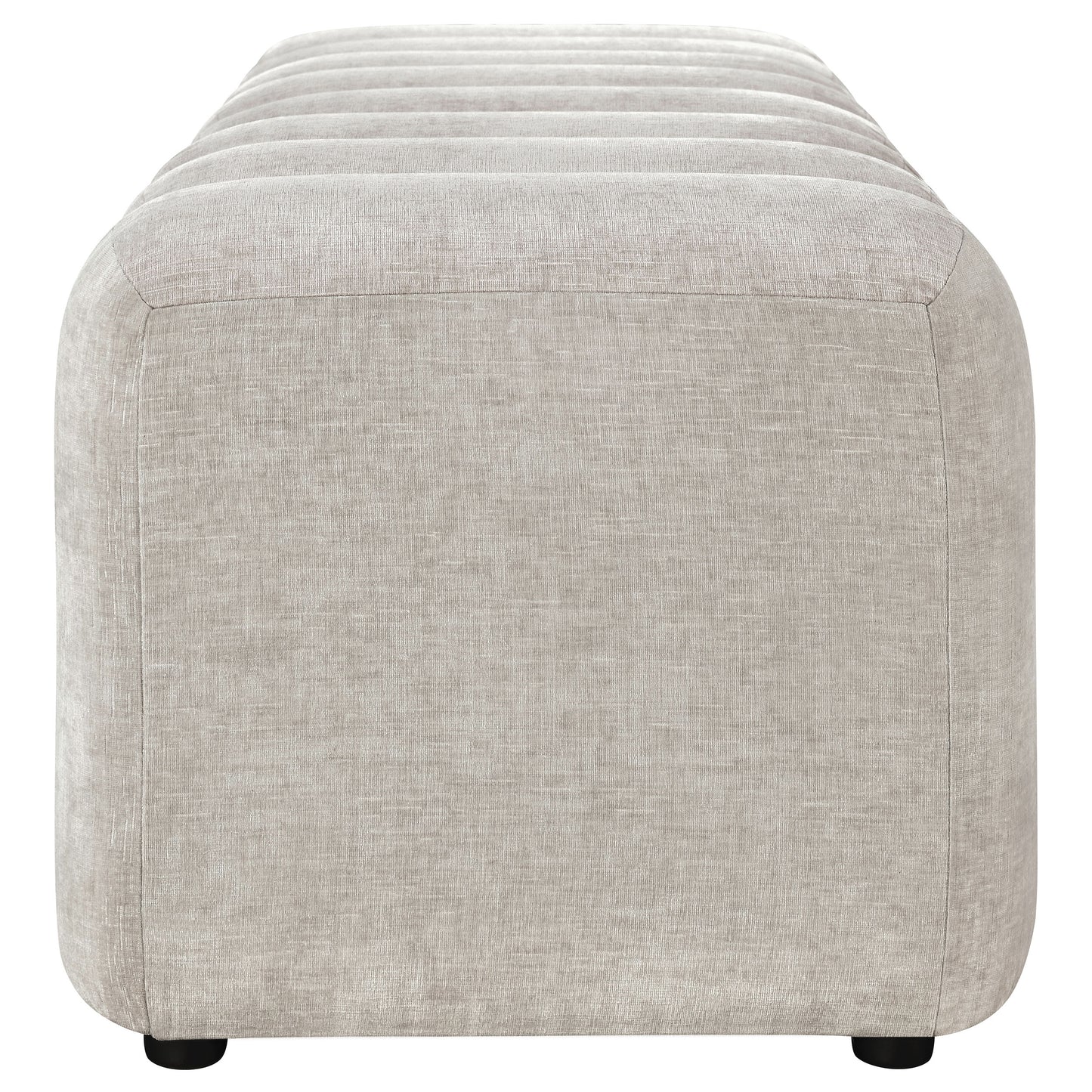 Summer Upholstered Channel Accent Bench Greige