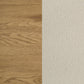 Bennett Full Cream Upholstered 4-Piece Mid-Century Bedroom Set Light Oak