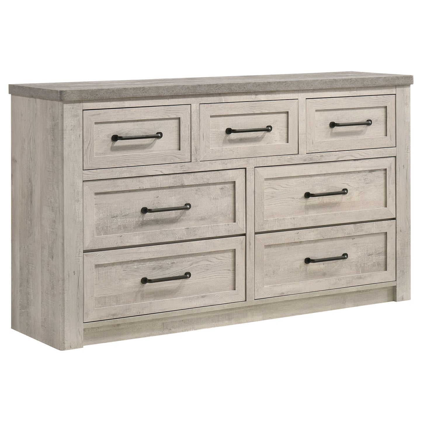 Nevado 4-Piece Eastern King Panel Bedroom Set Grey and Weathered Taupe