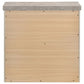 Nevado Farmhouse 2-Drawer Nightstand Grey and Weathered Taupe