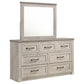 Nevado Farmhouse 7-Drawer Dresser and Beveled Mirror Set