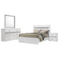 Viana 4-Piece Touch-Control LED Eastern King Bedroom Set White High Gloss