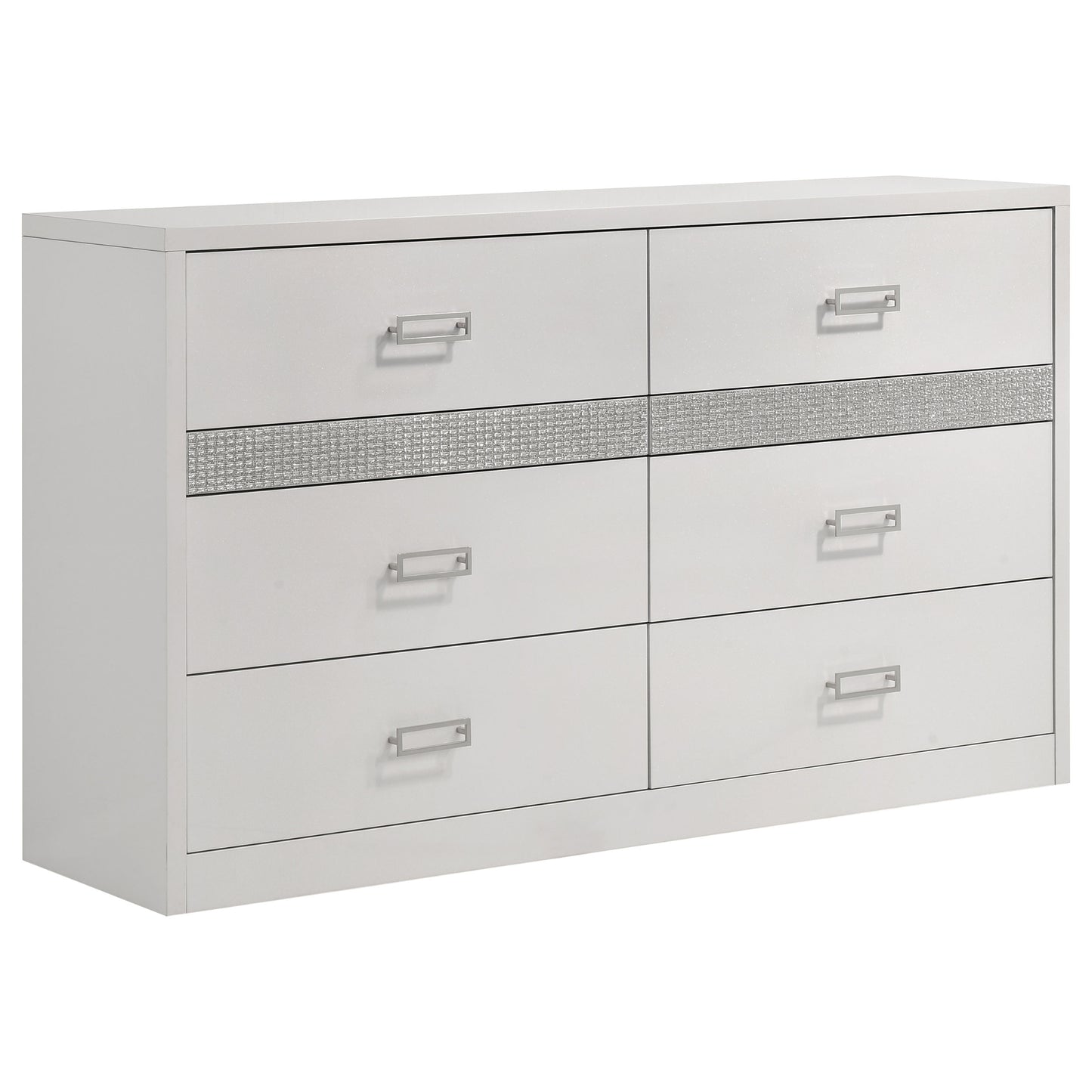 Viana 4-Piece Touch-Control LED Eastern King Bedroom Set White High Gloss