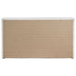 Viana 6-Drawer Bedroom Dresser with Chrome Pulls White High Gloss