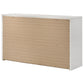 Viana 6-Drawer Bedroom Dresser with Chrome Pulls White High Gloss
