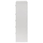 Viana 5-Drawer Chest of Drawers with Chrome Pulls White High Gloss