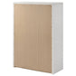 Viana 5-Drawer Chest of Drawers with Chrome Pulls White High Gloss