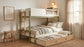 Evren Twin-over-Full Bunk Bed with Ladder Tri-Tone