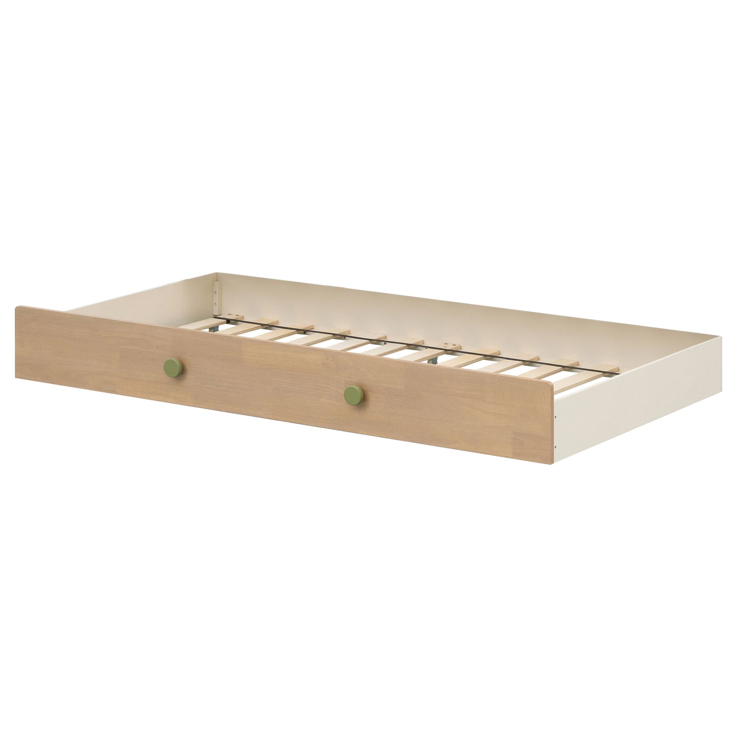 Evren Pull-Out Trundle with Olive Knobs Tri-Tone