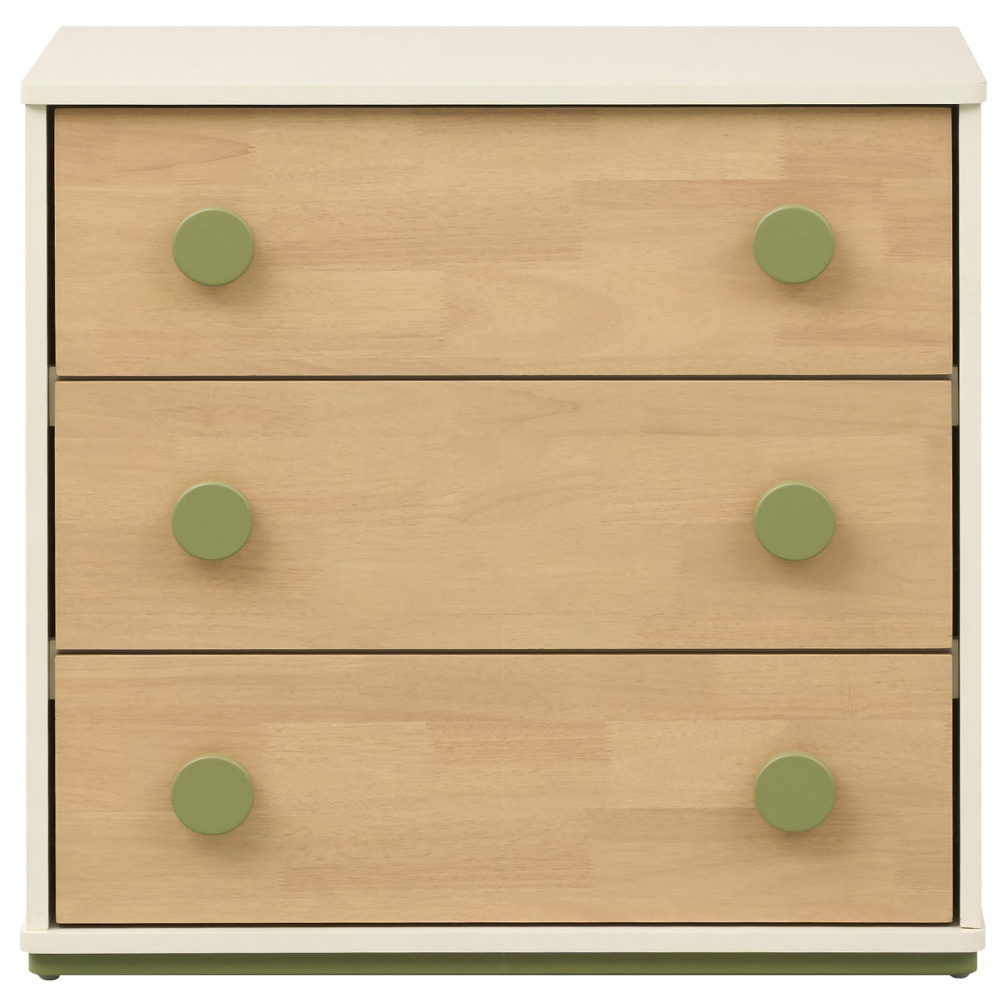 Evren 3-drawer Chest with Olive Wood Knobs Tri-Tone