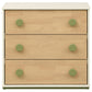 Evren 3-drawer Chest with Olive Wood Knobs Tri-Tone