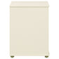 Evren 4-cubby Horizontal Bookcase with Natural Interior Off White