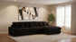 Blaine Upholstered Reversible Chaise Sectional Sofa Chocolate