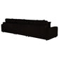 Blaine Upholstered Reversible Chaise Sectional Sofa Chocolate