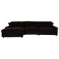 Blaine Upholstered Reversible Chaise Sectional Sofa Chocolate