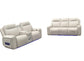 Rojas 2-Piece Dual Power Reclining Sofa Set with Drop-Down Console Greige