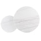 Lowe 2-Piece Round Marble Top Nesting Coffee Table Set Charcoal