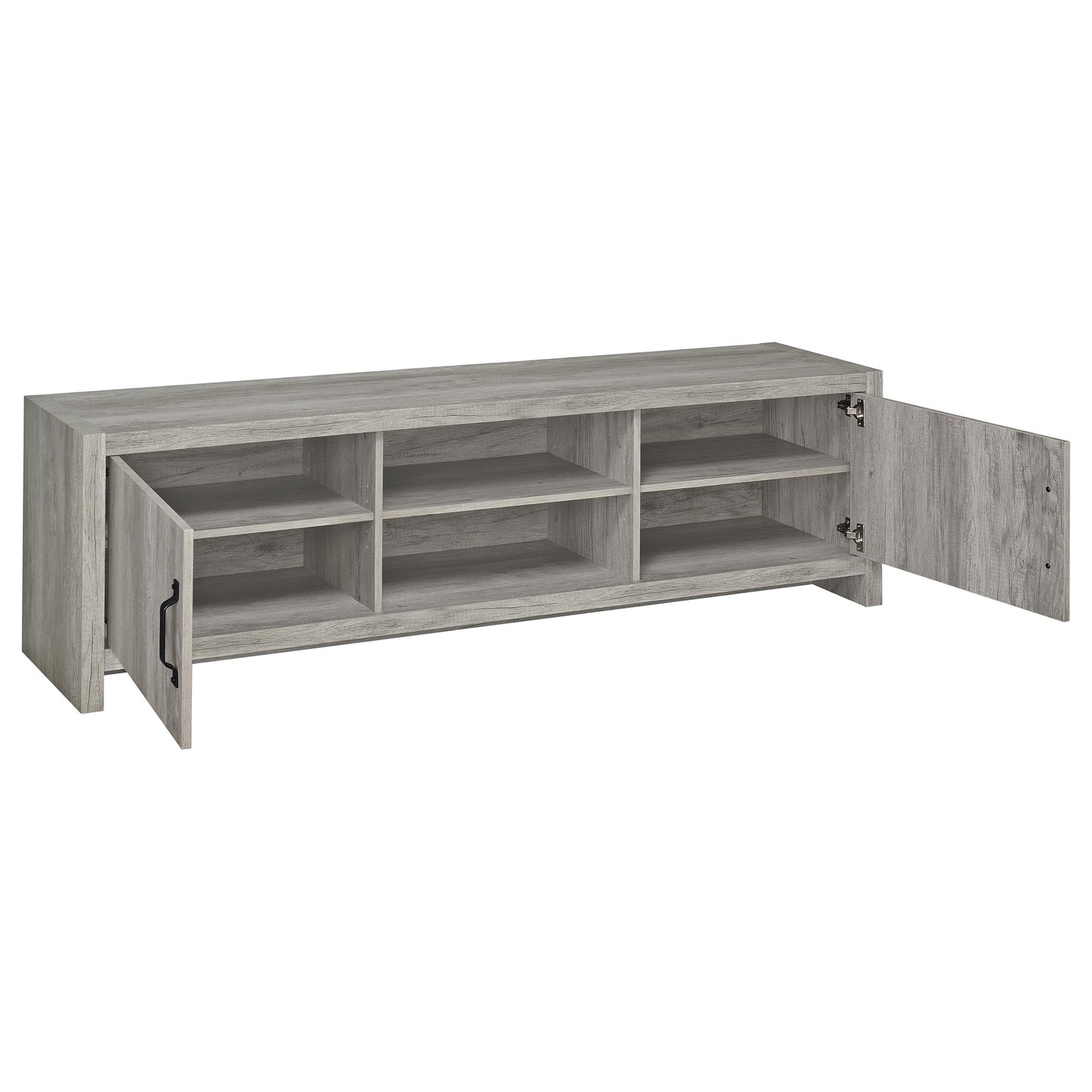 Burke 3-Piece TV Entertainment Center Fits 75-Inch TVs Grey Driftwood