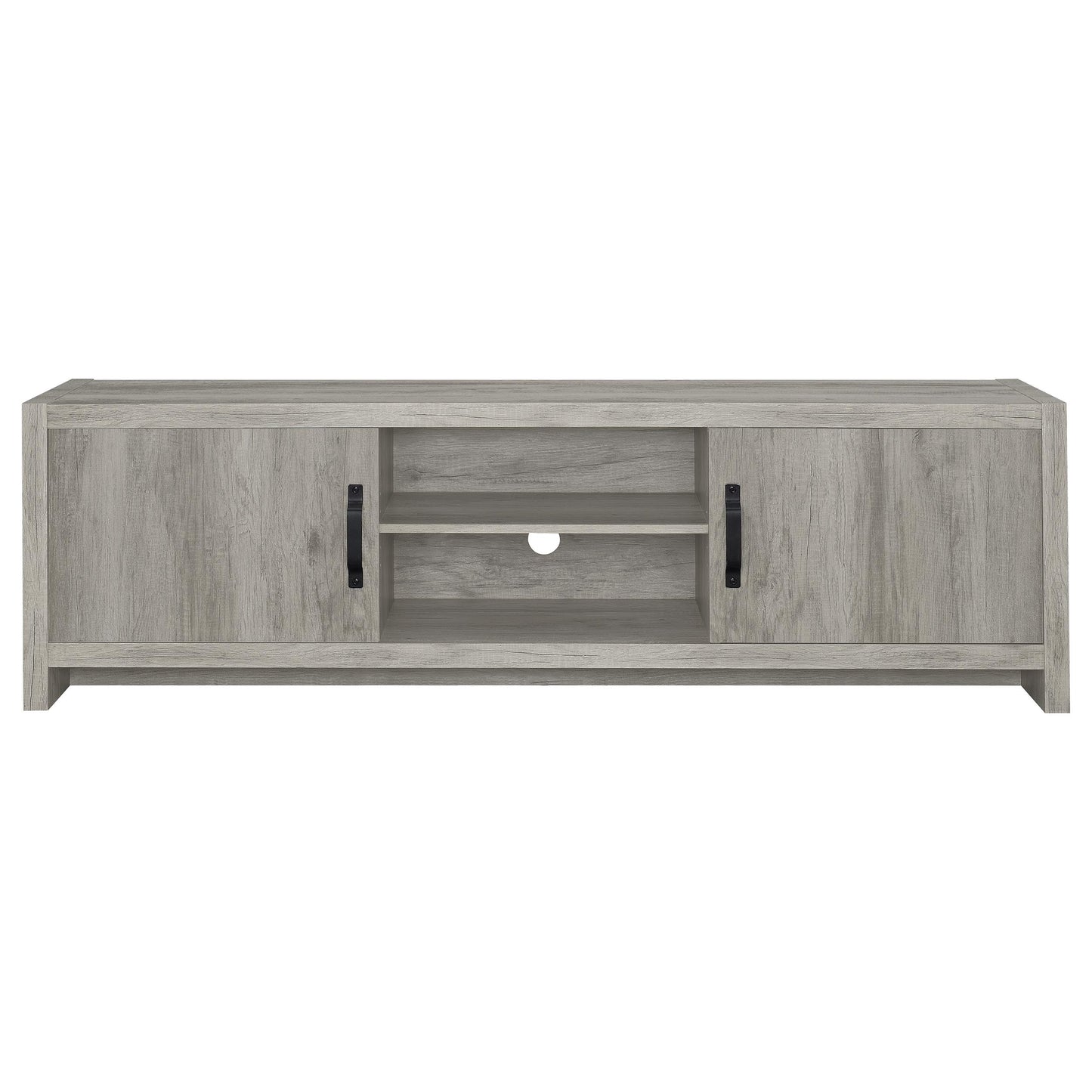 Burke 3-Piece TV Entertainment Center Fits 75-Inch TVs Grey Driftwood