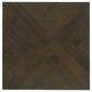 Holmes 3-Piece Geometric Top Coffee Table Set Dark Brown