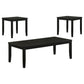 Holmes 3-Piece Square-Edge Coffee Table Set Black
