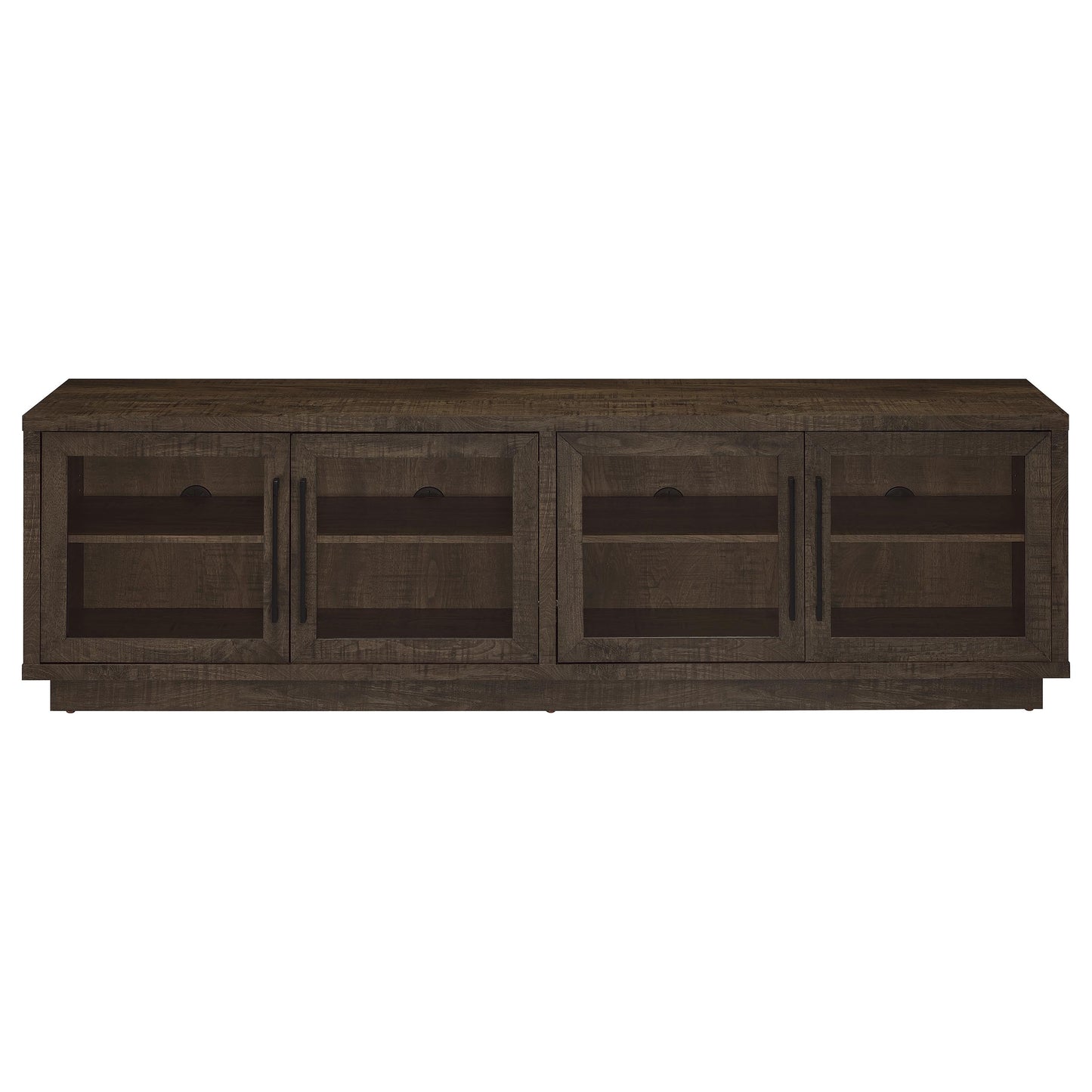 Medina 4-Door TV Stand for TVs up to 85 Inches Dark Rustic Mango