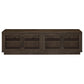 Medina 4-Door TV Stand for TVs up to 85 Inches Dark Rustic Mango