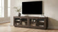 Medina 4-Door TV Stand for TVs up to 85 Inches Dark Rustic Mango