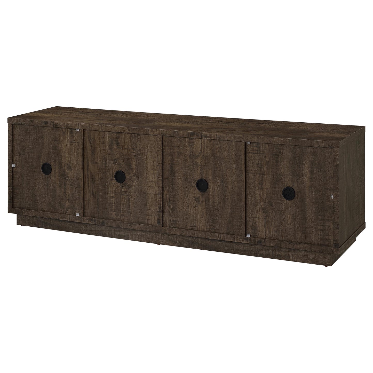 Medina 4-Door TV Stand for TVs up to 85 Inches Dark Rustic Mango