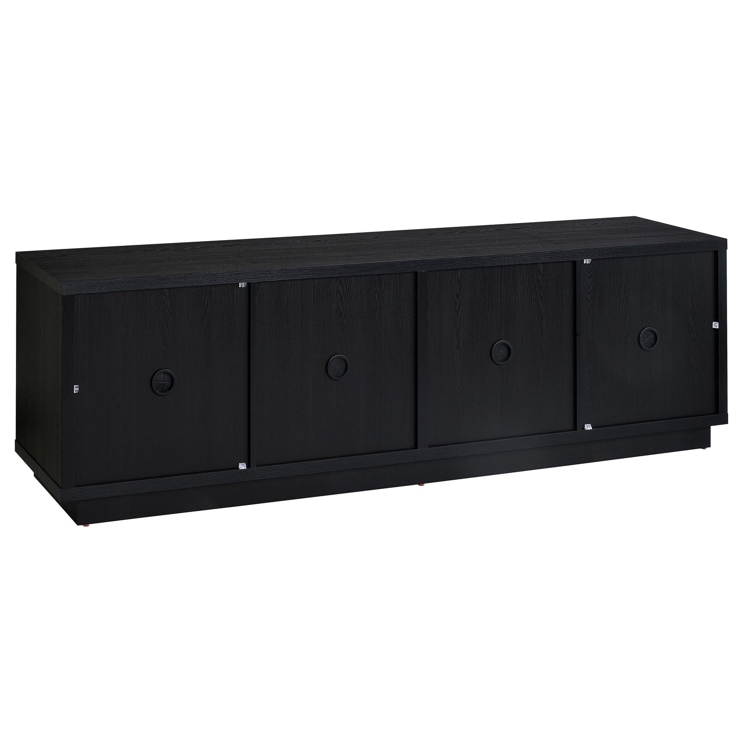Medina 4-Door TV Stand for TVs up to 85 Inches Black