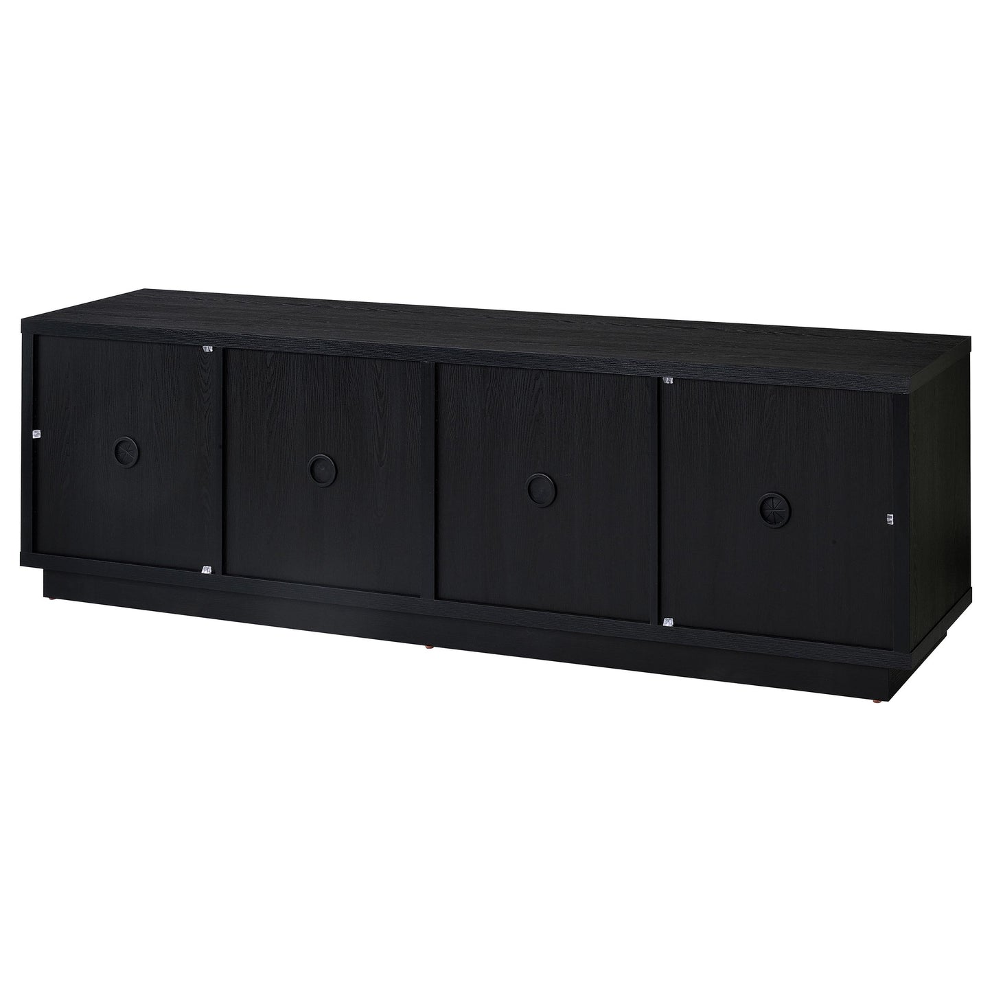 Medina 4-Door TV Stand for TVs up to 85 Inches Black