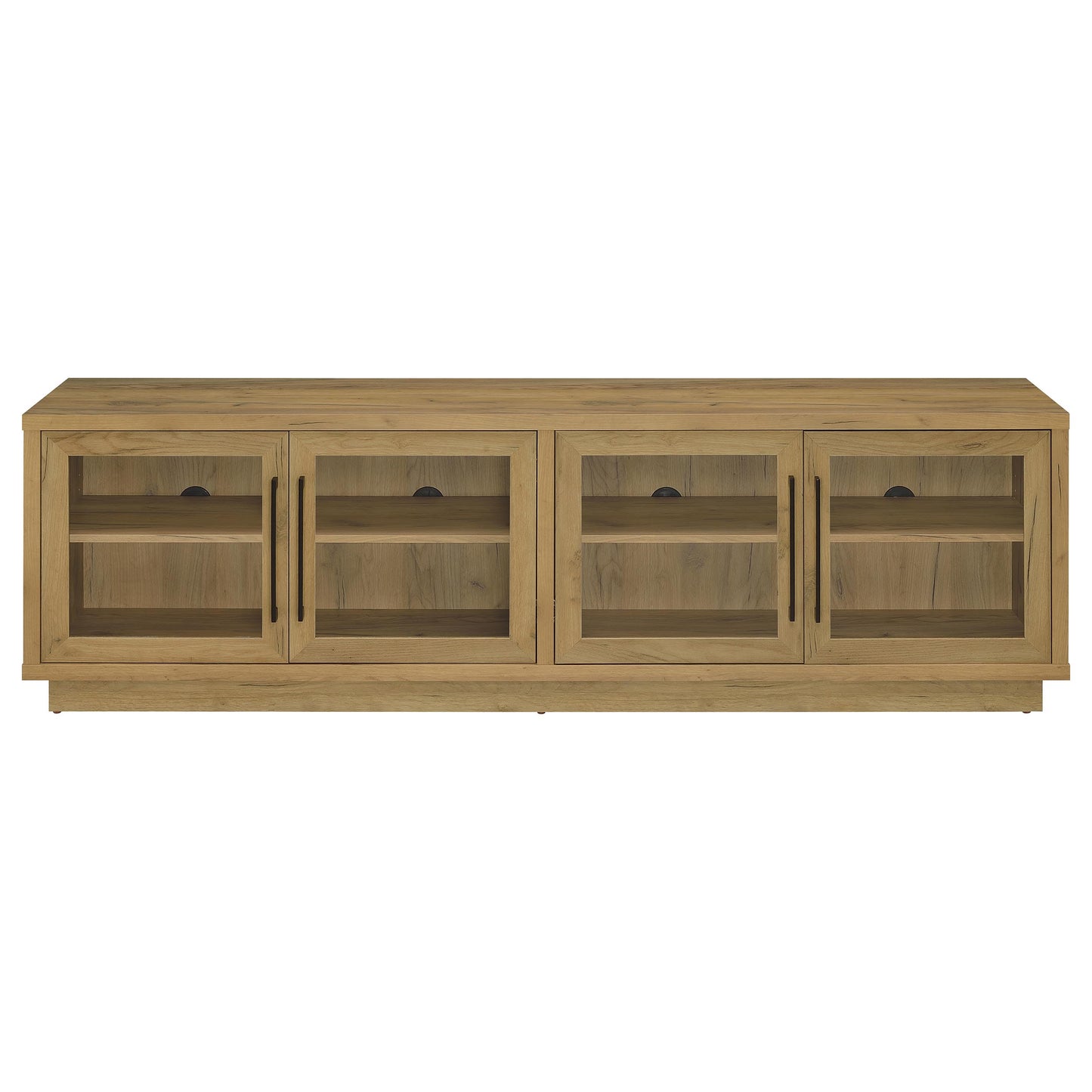 Medina 4-Door TV Stand for TVs up to 85 Inches Golden Oak