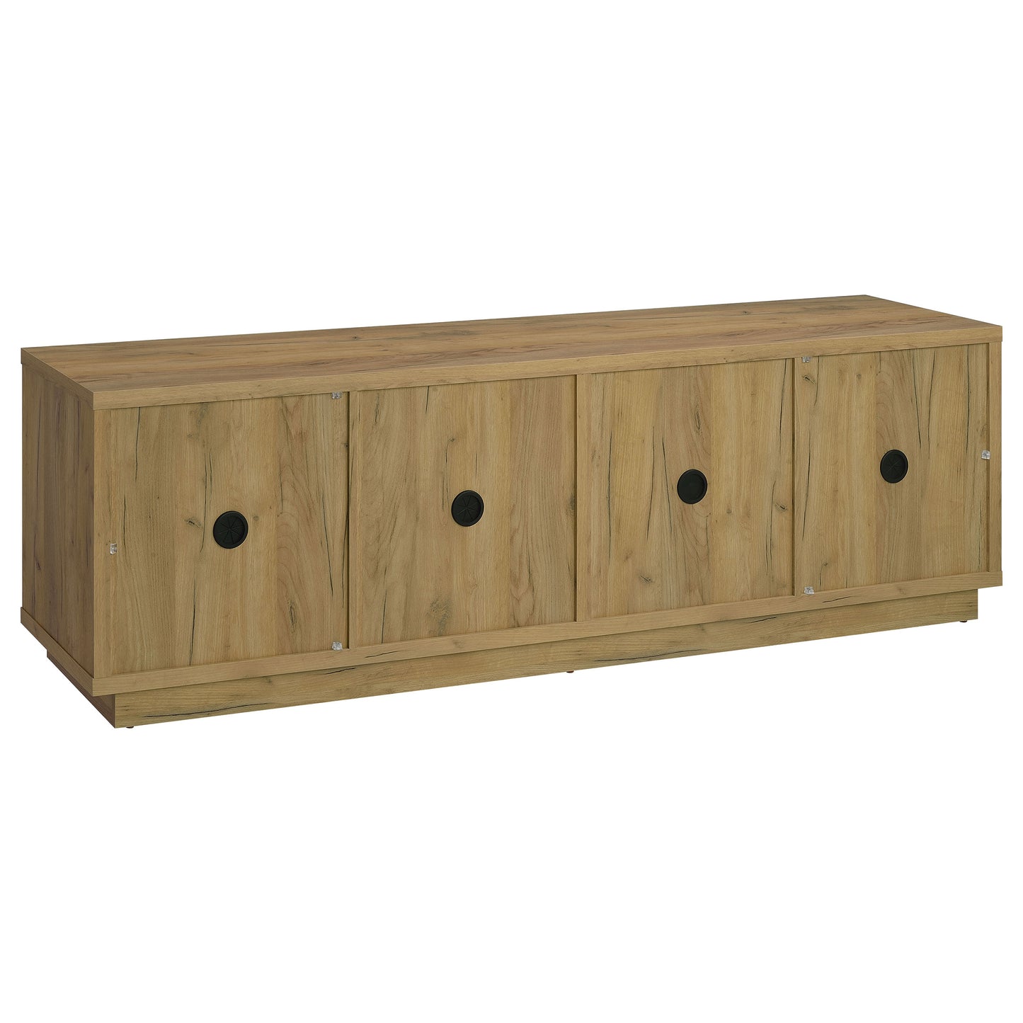 Medina 4-Door TV Stand for TVs up to 85 Inches Golden Oak