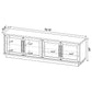 Medina 4-Door TV Stand for TVs up to 85 Inches Golden Oak