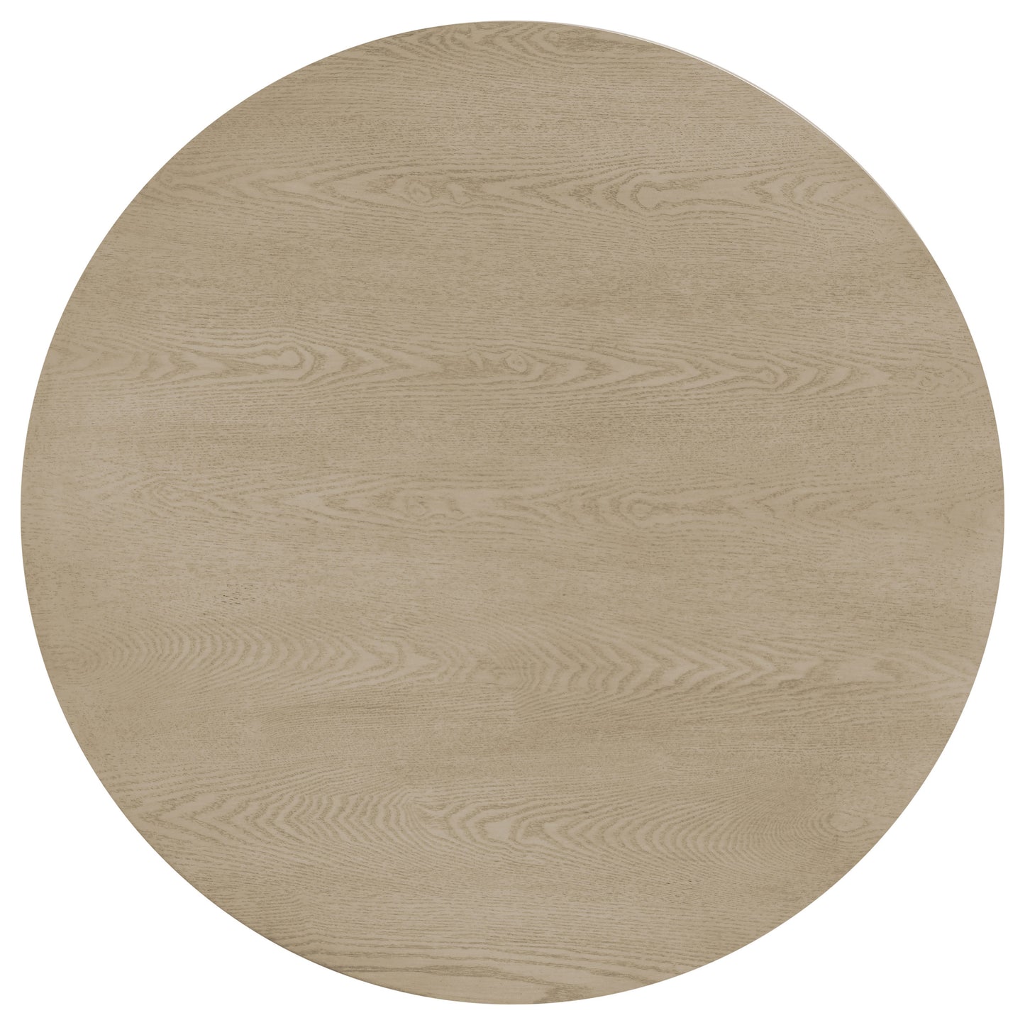 Strouse Contemporary Round Coffee Table in Natural Oak