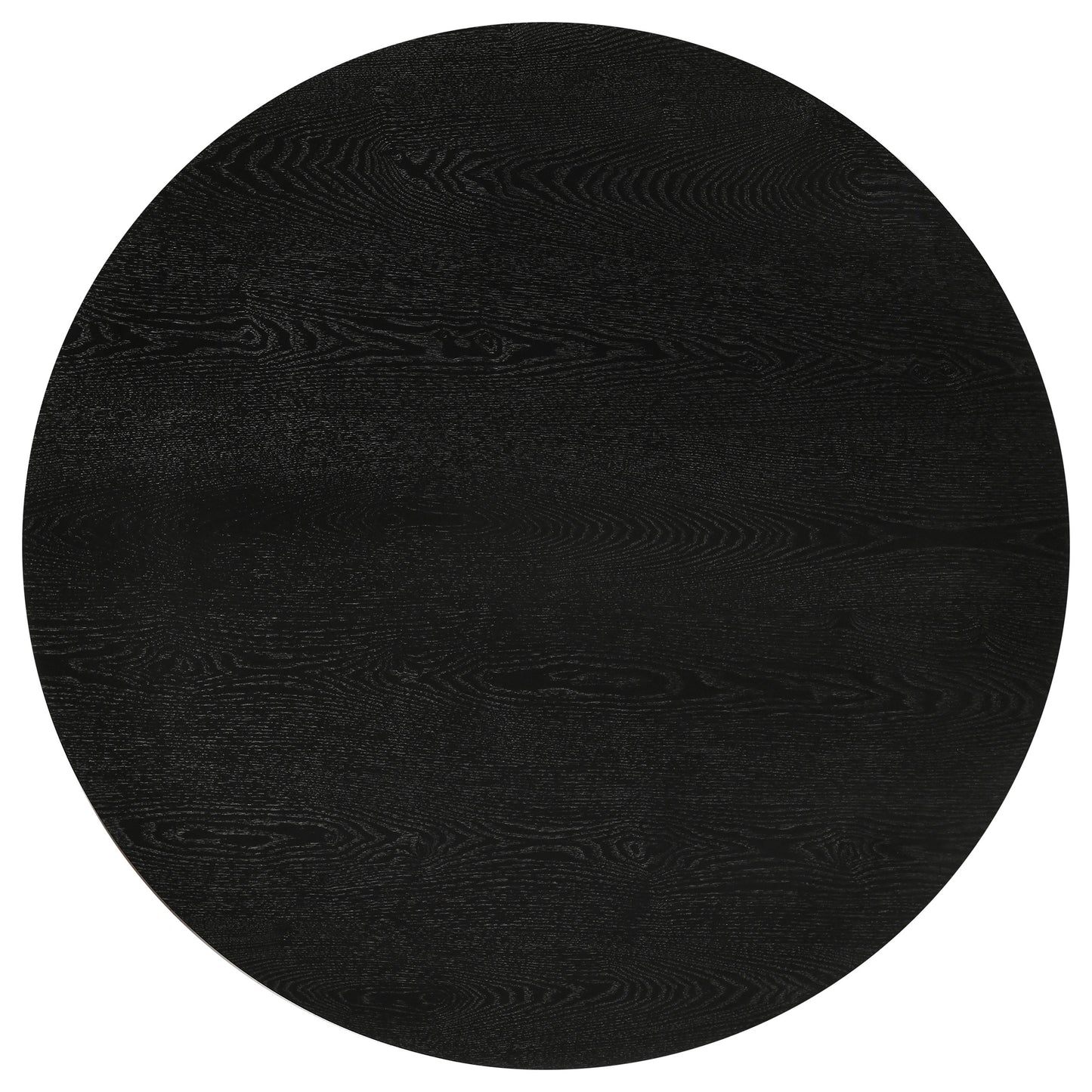 Strouse Contemporary Round Coffee Table in Black