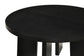 Strouse Contemporary Round Coffee Table in Black