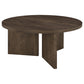 Aragon 3-Piece Round Coffee and End Table Set Dark Rustic Mango