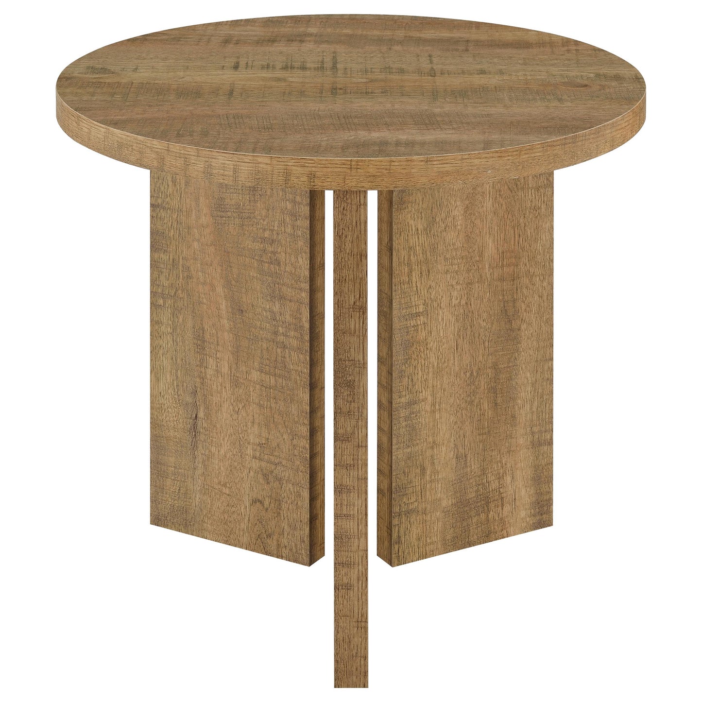 Aragon 3-Piece Round Coffee and End Table Set Mango