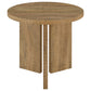 Aragon 3-Piece Round Coffee and End Table Set Mango