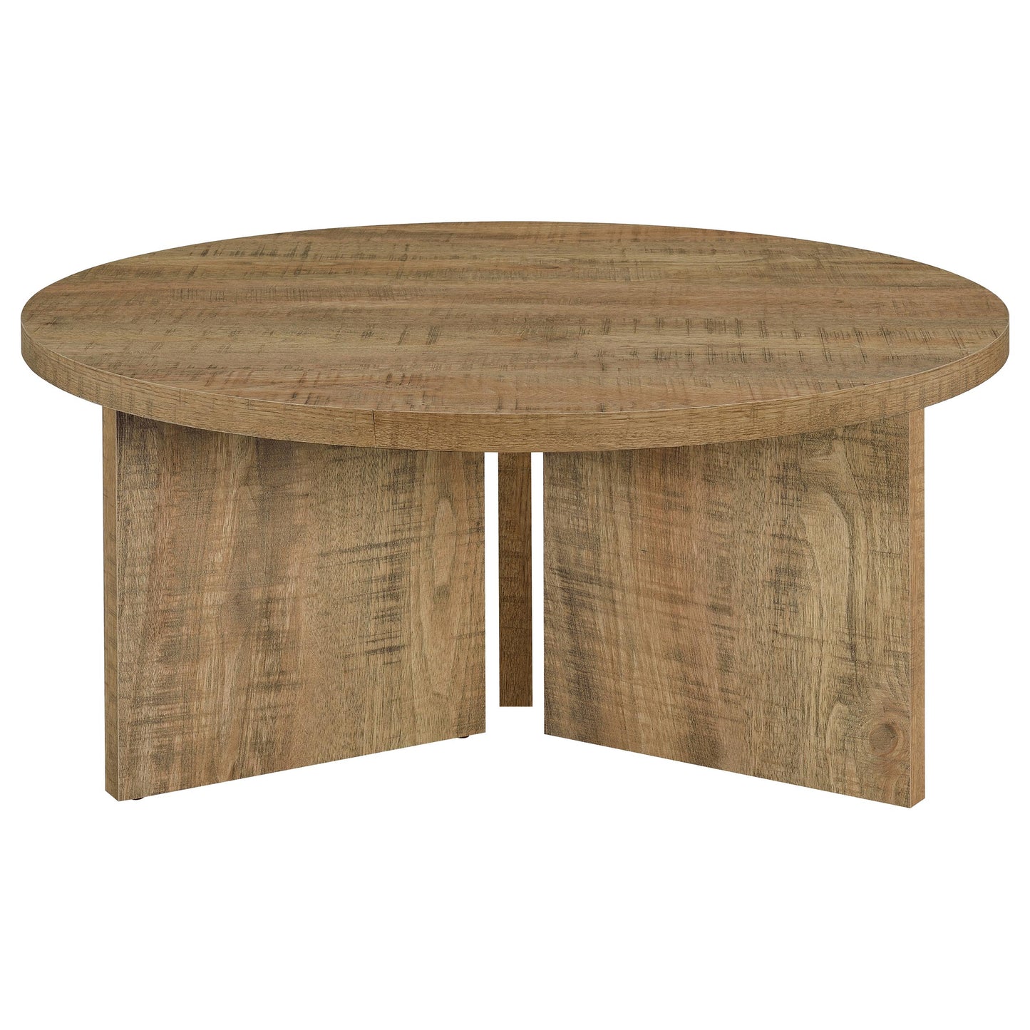 Aragon 3-Piece Round Coffee and End Table Set Mango