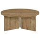 Aragon 3-Piece Round Coffee and End Table Set Mango