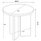 Aragon 2-Piece Round Coffee and End Table Set Latte