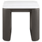 Lior 3-Piece Rectangular Marble Top Coffee and End Table Set Charcoal