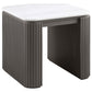 Lior 3-Piece Rectangular Marble Top Coffee and End Table Set Charcoal