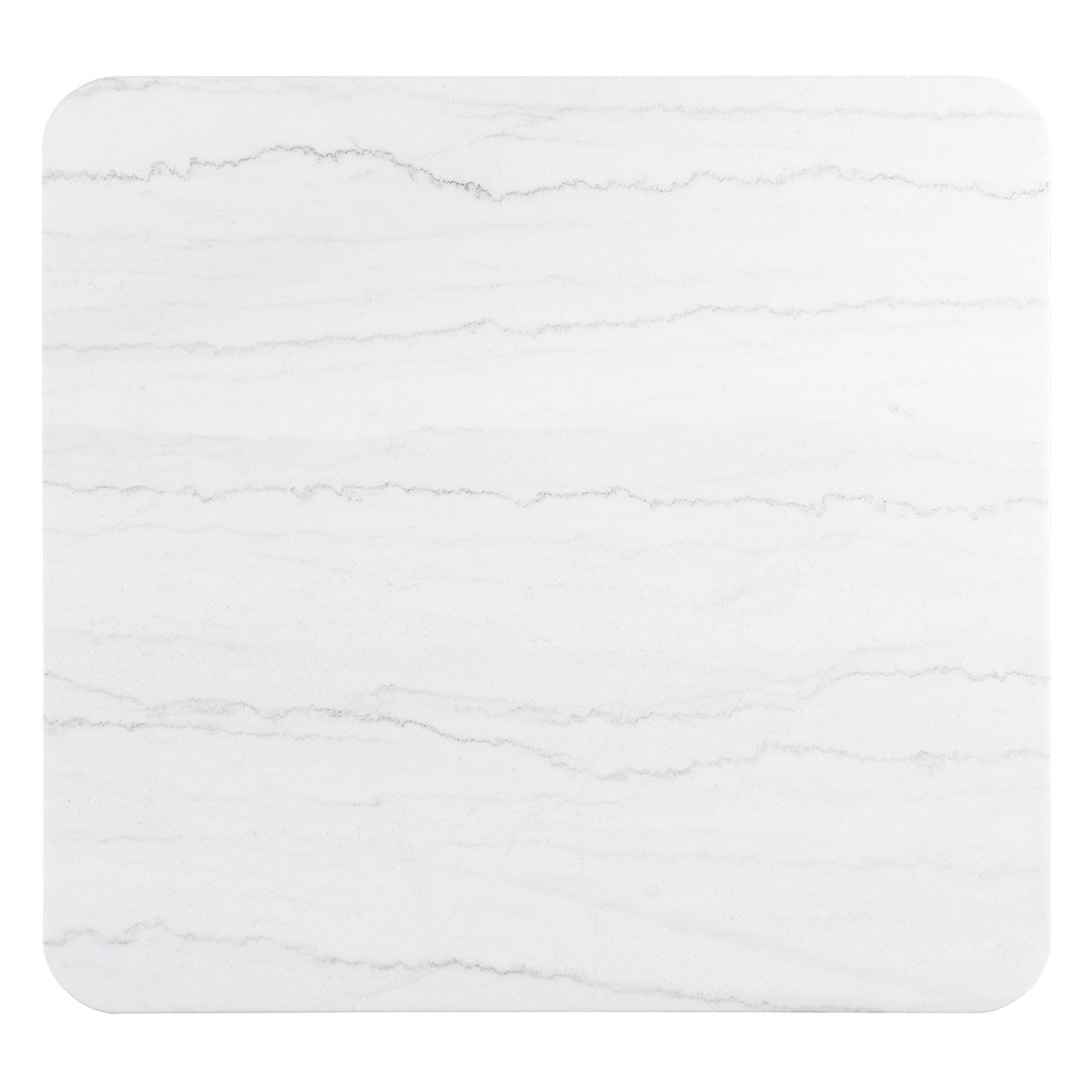 Lior 2-Piece Square Marble Top Coffee and End Table Set Charcoal