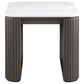 Lior 3-Piece Square Marble Top Coffee and End Table Set Charcoal