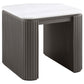 Lior 3-Piece Square Marble Top Coffee and End Table Set Charcoal